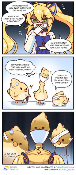 DokiBird Comic No.1 Page 2. By: Cassia and Kay